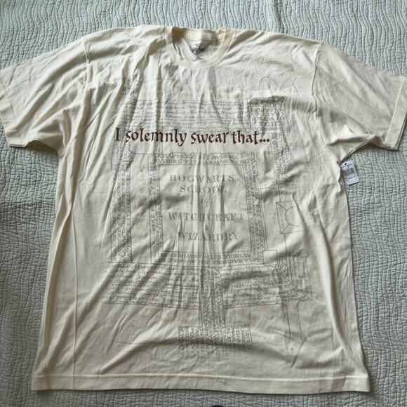 Harry Potter Universal Studios T-Shirt "I solemny swear that.." Graphic Tee 2XL - Picture 1 of 6